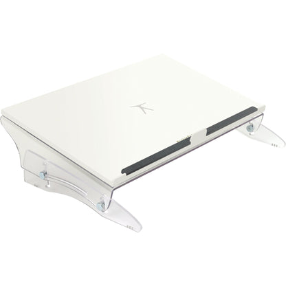 BakkerElkhuizen Konzepthalter FlexDesk 630 DIN A3 höhenverstellbar ohne Neigungsverstellung Acrylglas/Kunststoff transparent/weiß