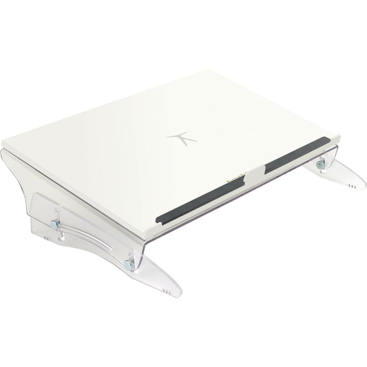 BakkerElkhuizen Konzepthalter FlexDesk 630 DIN A3 höhenverstellbar ohne Neigungsverstellung Acrylglas/Kunststoff transparent/weiß