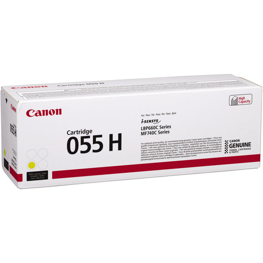 Canon Toner Originalzubehör 055 H ca. 5.900 Seiten gelb