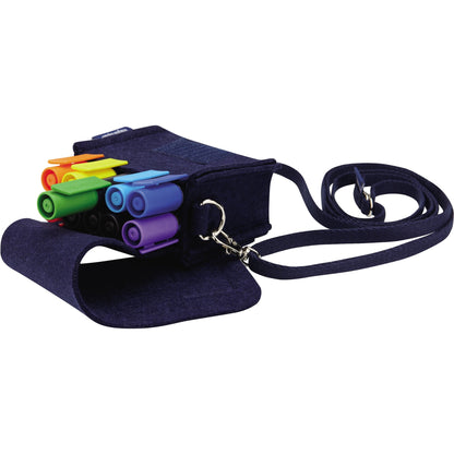 magnetoplan® Moderationstasche ecoAware 11 x 15 x 7 cm (B x H x T) Polyester, 100 % recycelt blau
