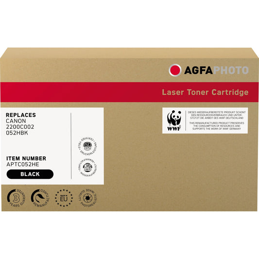 AgfaPhoto Toner kein Originalzubehör Kompatibel mit: Canon 052 H ca. 9.200 Seiten schwarz
