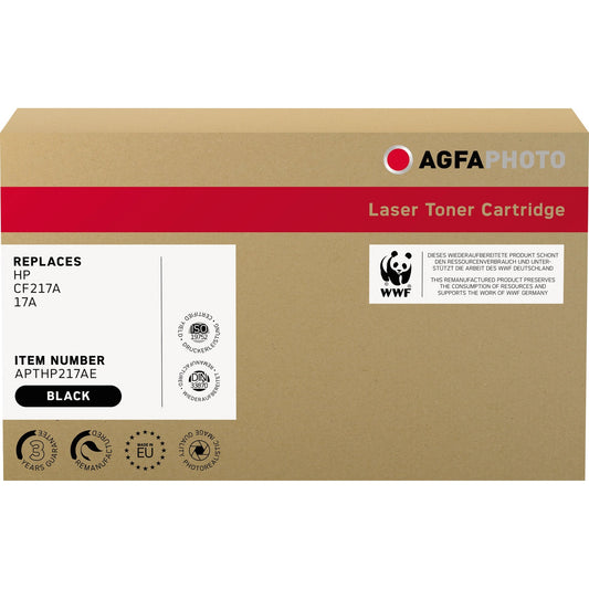 AgfaPhoto Toner kein Originalzubehör Kompatibel mit: HP 17A ca. 1.600 Seiten schwarz