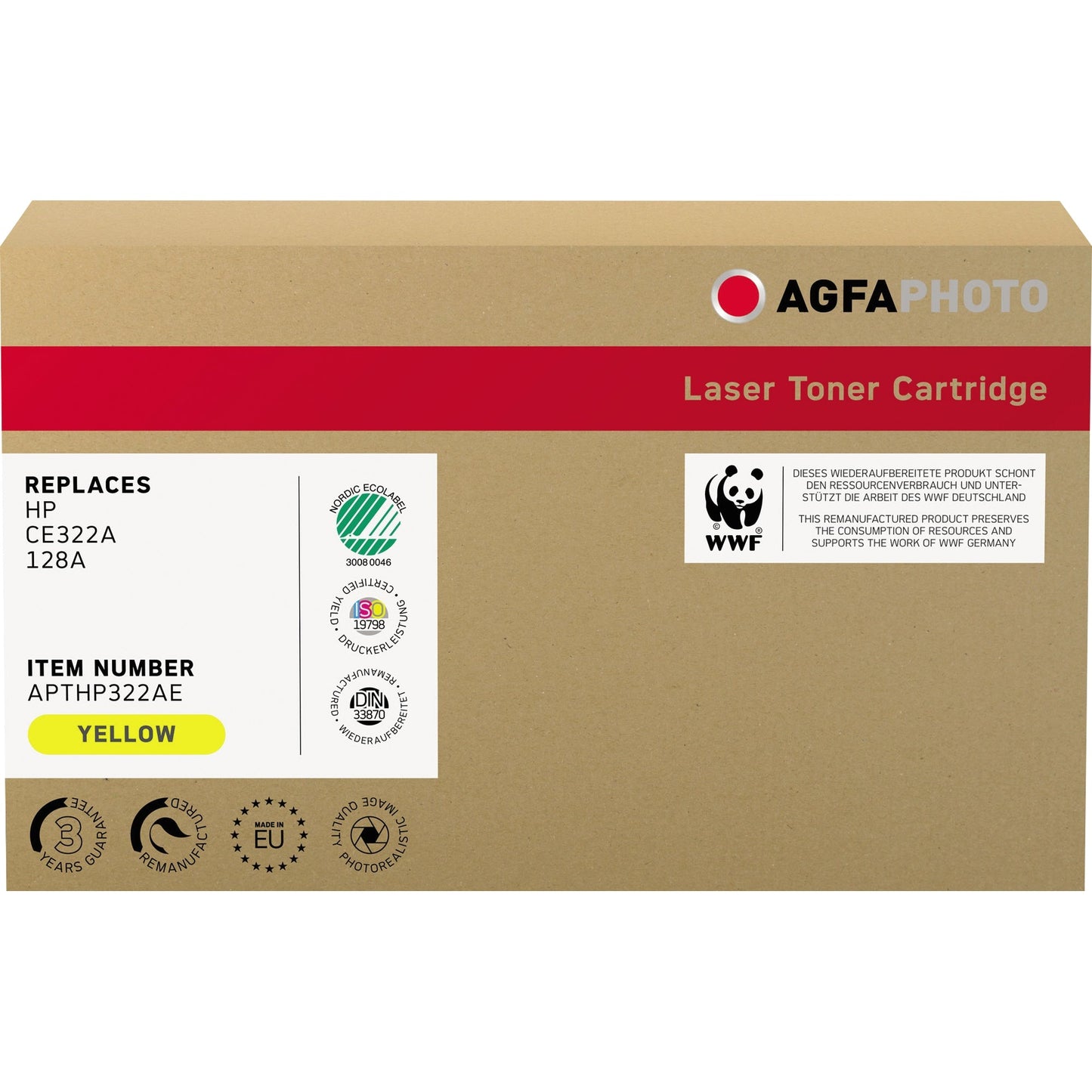 AgfaPhoto Toner kein Originalzubehör Kompatibel mit: HP 128A ca. 1.300 Seiten gelb
