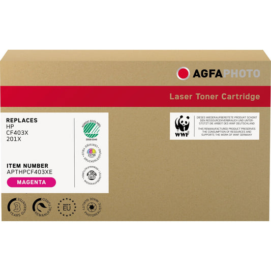 AgfaPhoto Toner kein Originalzubehör Kompatibel mit: HP 201X ca. 2.300 Seiten magenta