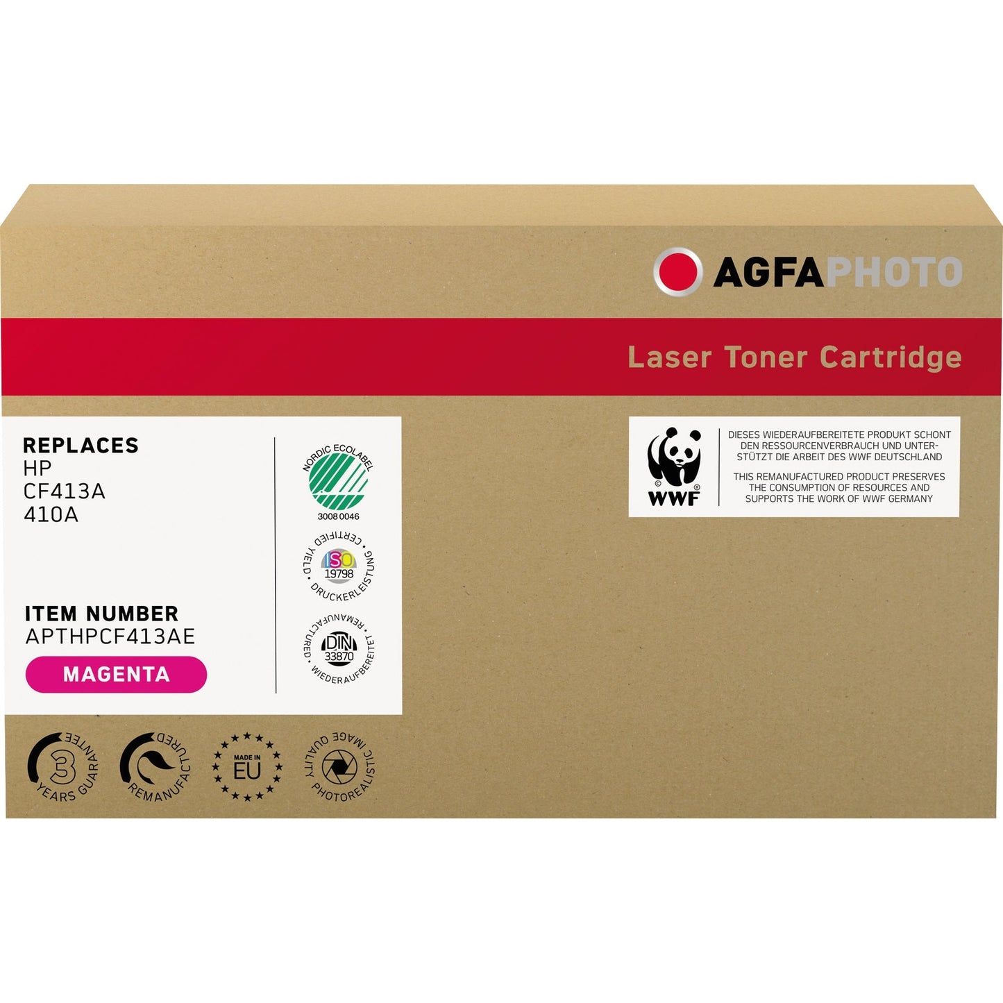 AgfaPhoto Toner kein Originalzubehör Kompatibel mit: HP 410A ca. 2.300 Seiten magenta
