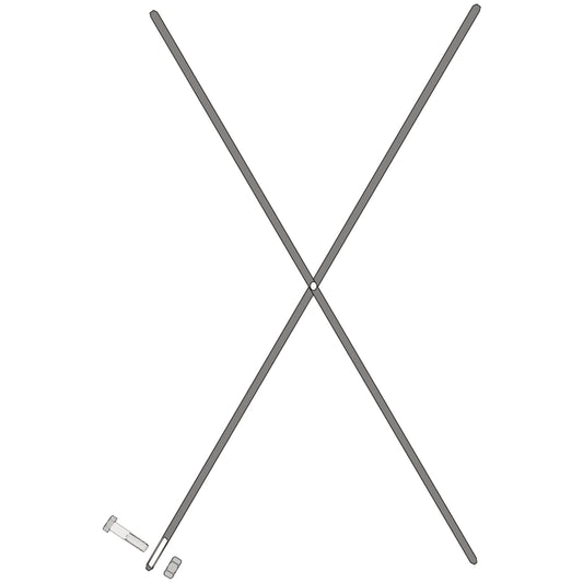 SCHOLZ Zubehör Regal/Schrank M-System Kreuzverstrebung SCHOLZ Grundregal/Anbauregal M80, M100 Stahl, verzinkt