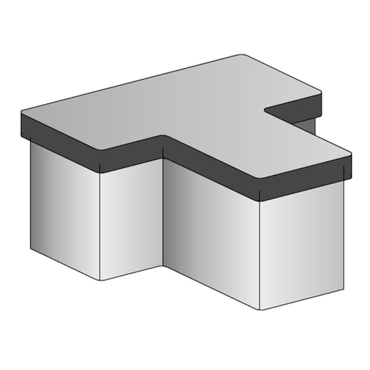 SCHOLZ Zubehör Regal/Schrank M-System Abdeckkappe für Pfosten SCHOLZ Grundregal/Anbauregal M80, M100 Kunststoff schwarz
