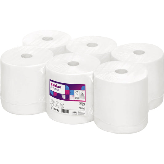 Satino by WEPA Handtuchrolle Prestige 20,5 cm x 120 m (B x L) Zellstoff hochweiß