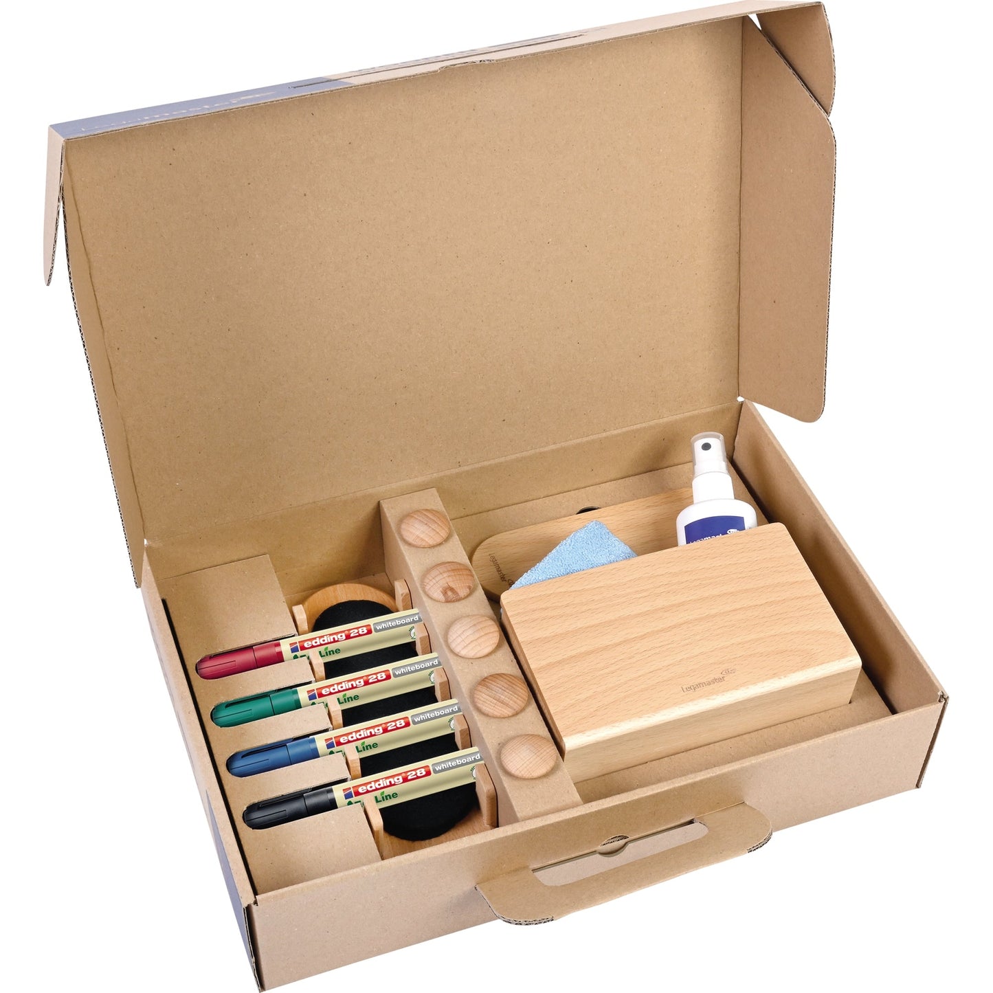Legamaster Starterset Whiteboard WOODEN
