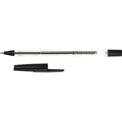 Soennecken Einwegkugelschreiber Nr. 1 0,6mm schwarz Kappenmodell dokumentenecht 50 St./Pack.