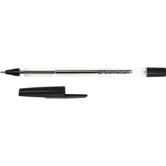 Soennecken Einwegkugelschreiber Nr. 1 0,6mm schwarz Kappenmodell dokumentenecht 50 St./Pack.