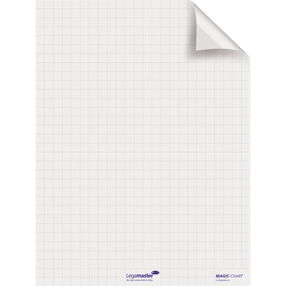Legamaster Flipchartfolie Magic-Chart Flipchart 60 x 80 cm (B x H) 50µm selbsthaftend inkl. 1 Marker Polypropylen weiß 25 Bl./Pack.