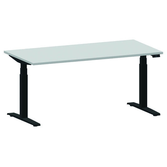 NowyStyl Schreibtisch eModel 2.0 Maße: 1.800 x 640-1.300 x 1.000 mm (B x H x T) Holz platinum