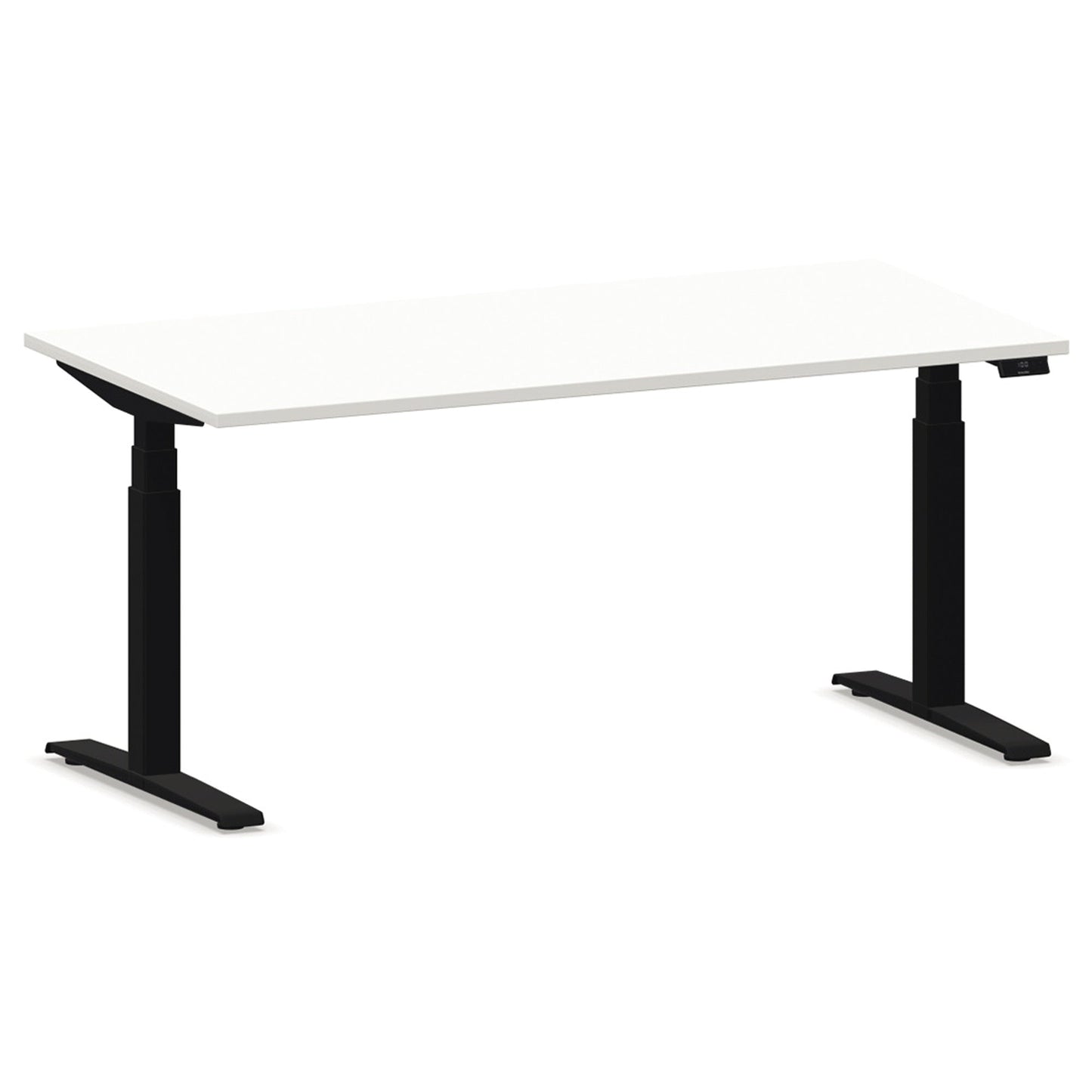NowyStyl Schreibtisch eModel 2.0 Maße: 1.800 x 640-1.300 x 1.000 mm (B x H x T) Holz weiß
