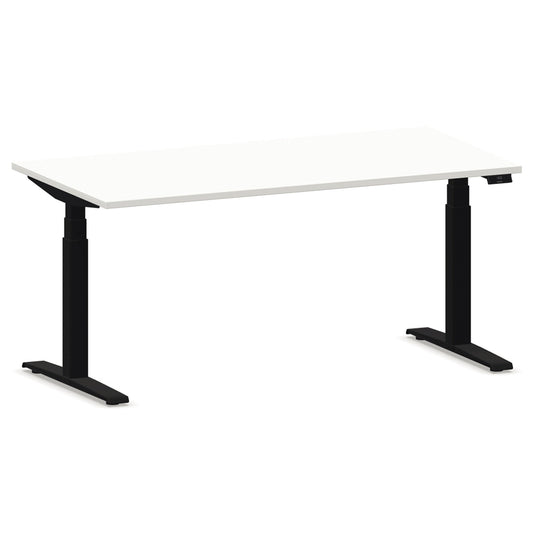 NowyStyl Schreibtisch eModel 2.0 Maße: 1.800 x 640-1.300 x 1.000 mm (B x H x T) Holz weiß