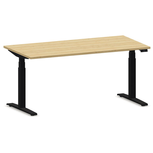 NowyStyl Schreibtisch eModel 2.0 Maße: 1.800 x 640-1.300 x 1.000 mm (B x H x T) Holz natural country beech