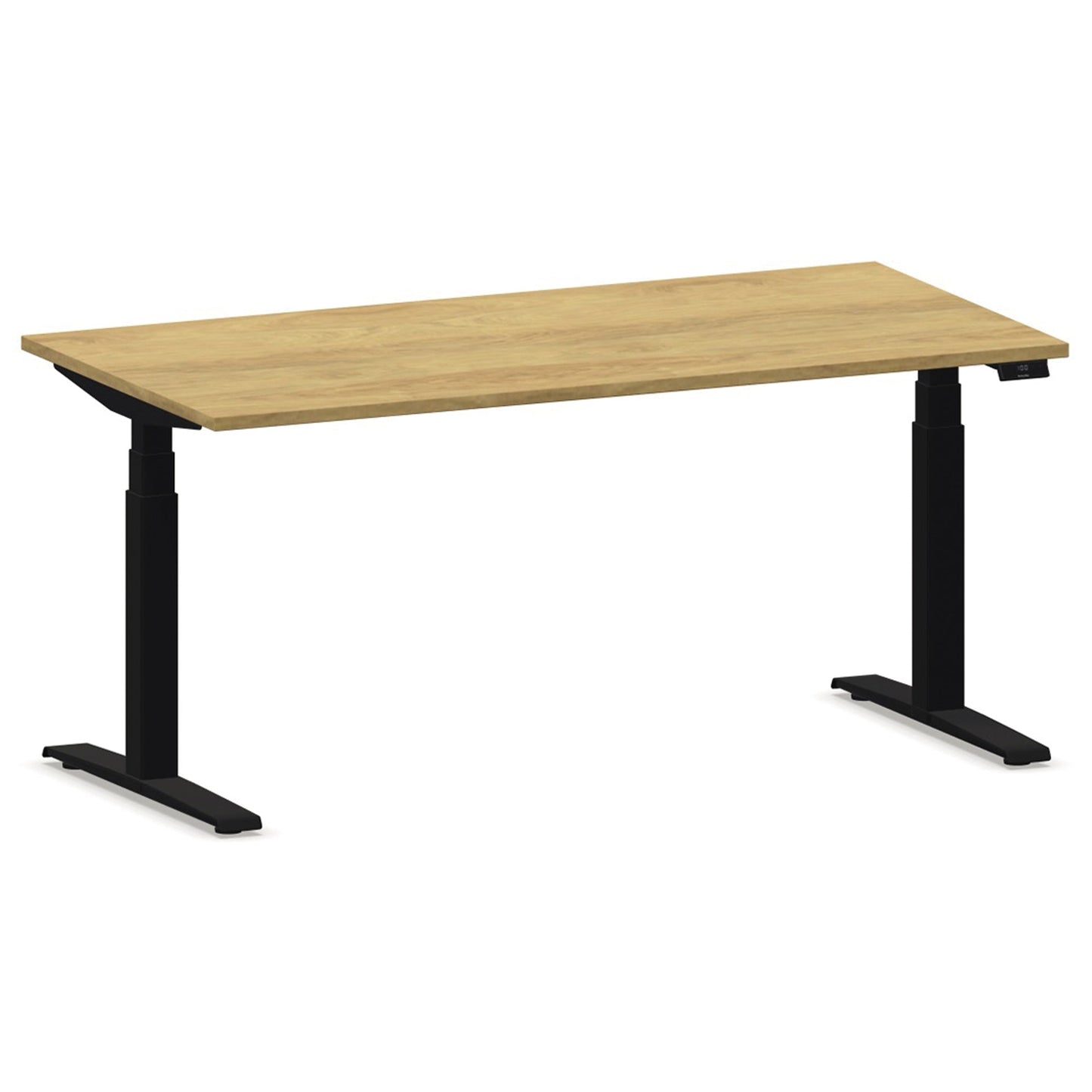 NowyStyl Schreibtisch eModel 2.0 Maße: 1.800 x 640-1.300 x 1.000 mm (B x H x T) Holz natural hickory