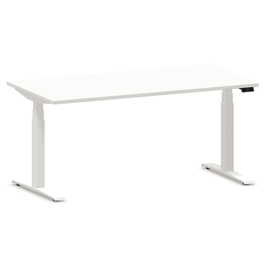 NowyStyl Schreibtisch eModel 2.0 Maße: 1.800 x 640-1.300 x 1.000 mm (B x H x T) Holz weiß