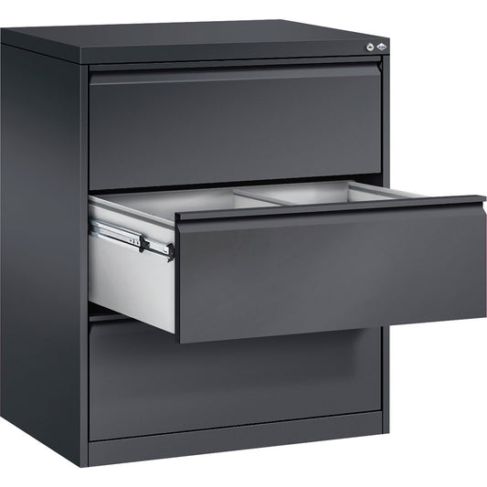 C+P Hängeregistraturschrank Acurado 787 x 1.045 x 590 mm (B x H x T) Stahl, lackiert schwarzgrau
