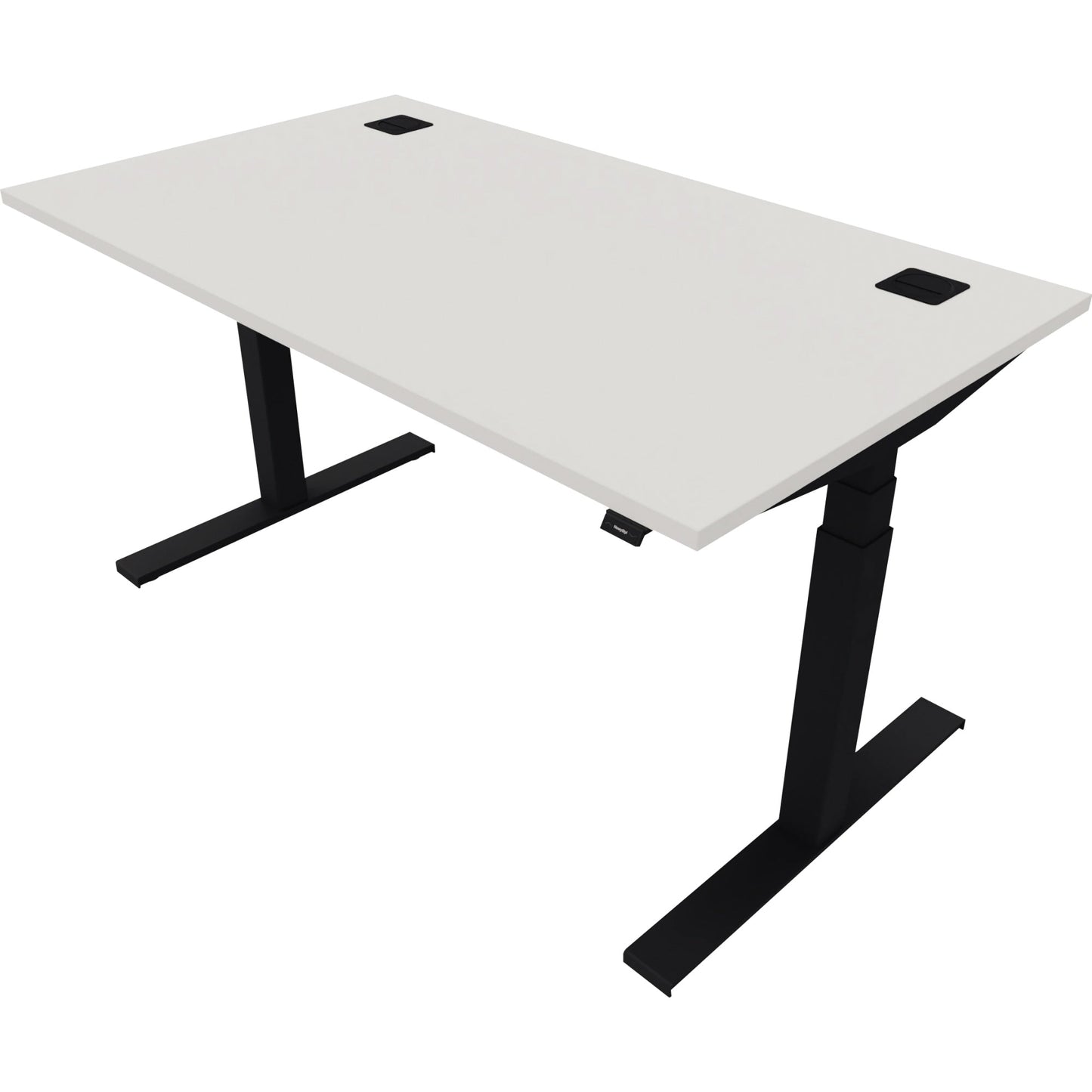 NowyStyl Schreibtisch eModel 2.0 Maße: 1.400 x 640-1.300 x 800 mm (B x H x T) Holz weiß