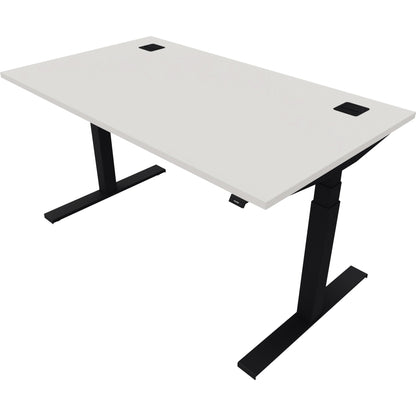 NowyStyl Schreibtisch eModel 2.0 Maße: 1.400 x 640-1.300 x 800 mm (B x H x T) Holz weiß