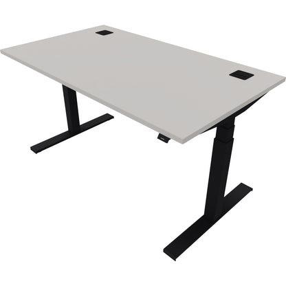 NowyStyl Schreibtisch eModel 2.0 Maße: 1.400 x 640-1.300 x 800 mm (B x H x T) Holz platinum