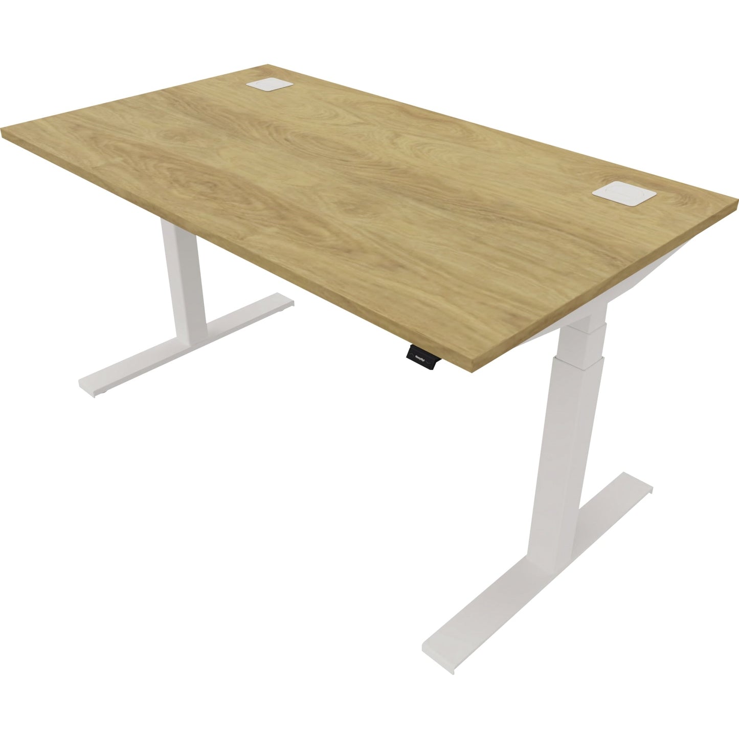 NowyStyl Schreibtisch eModel 2.0 Maße: 1.400 x 640-1.300 x 800 mm (B x H x T) Holz natural hickory