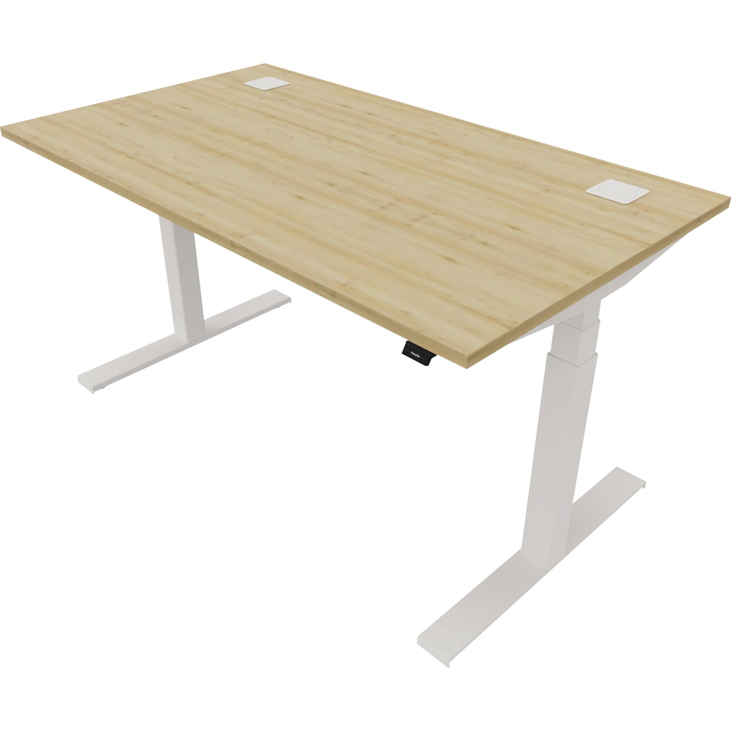 NowyStyl Schreibtisch eModel 2.0 Maße: 1.400 x 640-1.300 x 800 mm (B x H x T) Holz natural country beech