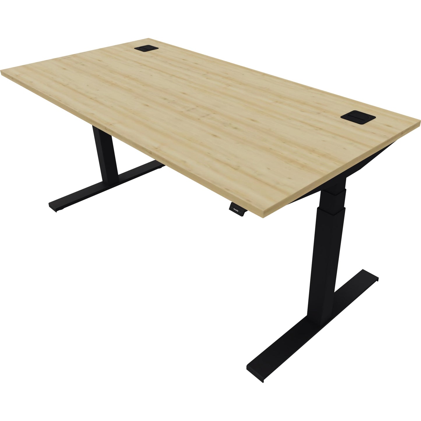 NowyStyl Schreibtisch eModel 2.0 Maße: 1.600 x 640-1.300 x 800 mm (B x H x T) Holz natural country beech