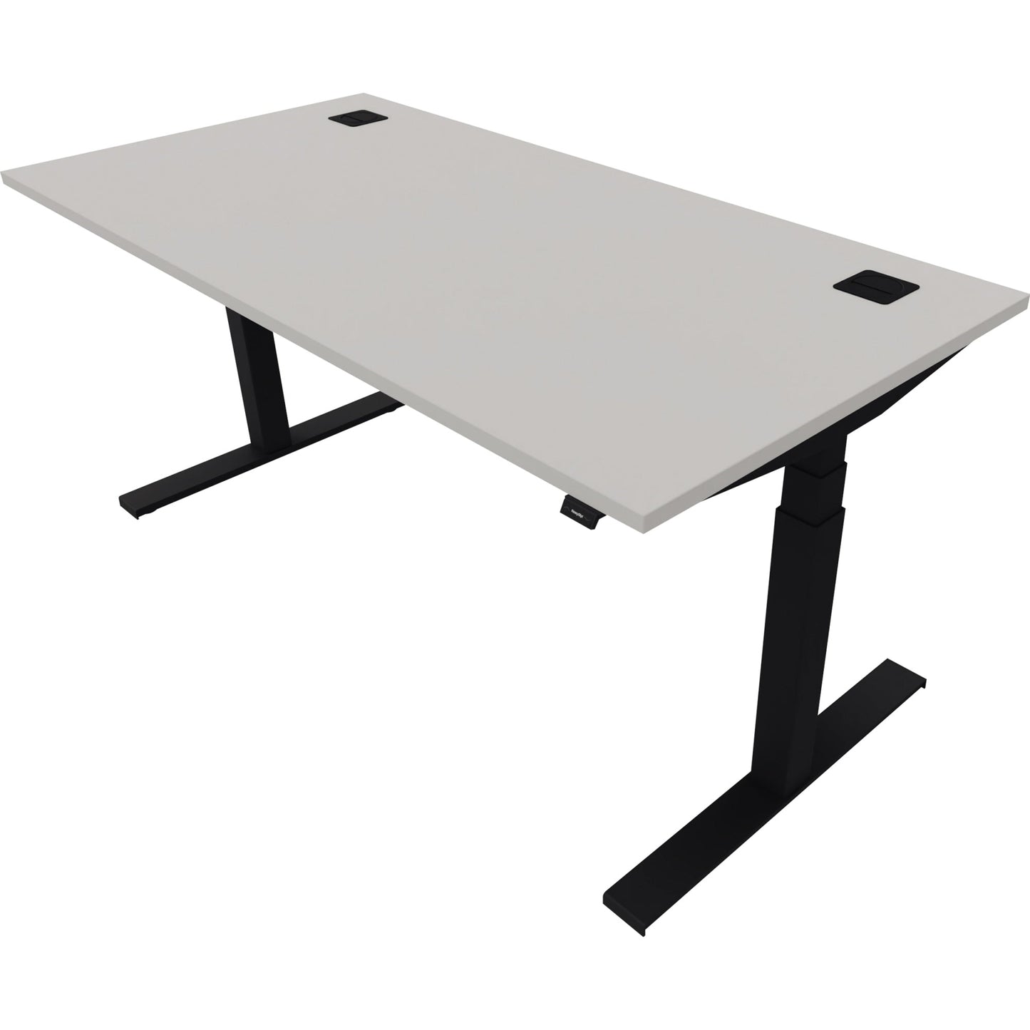 NowyStyl Schreibtisch eModel 2.0 Maße: 1.600 x 640-1.300 x 800 mm (B x H x T) Holz platinum