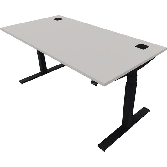 NowyStyl Schreibtisch eModel 2.0 Maße: 1.600 x 640-1.300 x 800 mm (B x H x T) Holz platinum