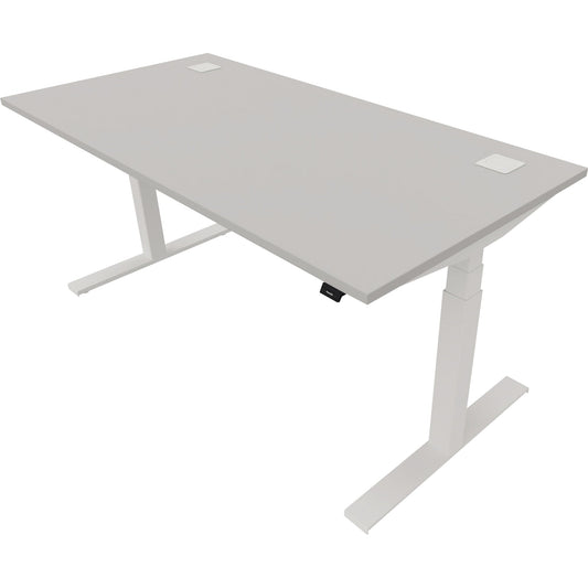 NowyStyl Schreibtisch eModel 2.0 Maße: 1.600 x 640-1.300 x 800 mm (B x H x T) Holz platinum