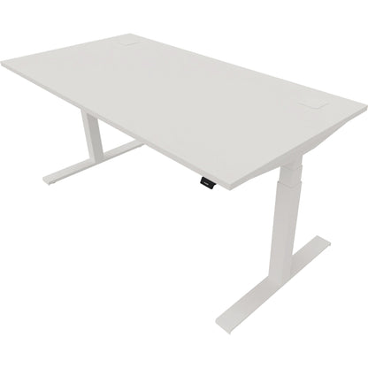 NowyStyl Schreibtisch eModel 2.0 Maße: 1.600 x 640-1.300 x 800 mm (B x H x T) Holz weiß