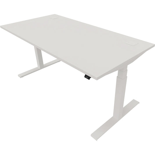 NowyStyl Schreibtisch eModel 2.0 Maße: 1.600 x 640-1.300 x 800 mm (B x H x T) Holz weiß