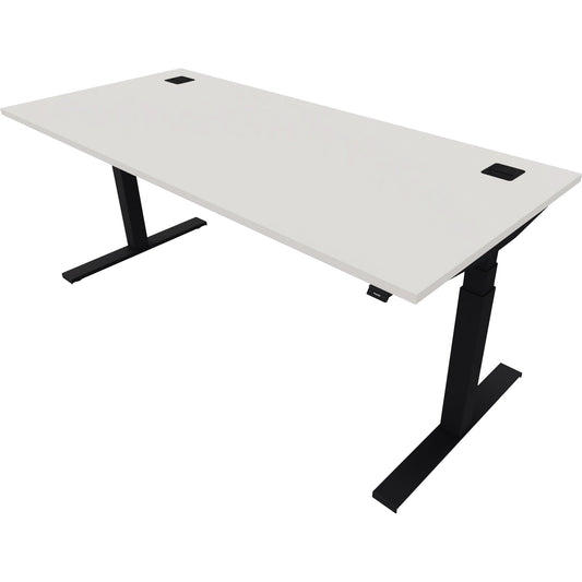 NowyStyl Schreibtisch eModel 2.0 Maße: 1.800 x 640-1.300 x 800 mm (B x H x T) Holz weiß