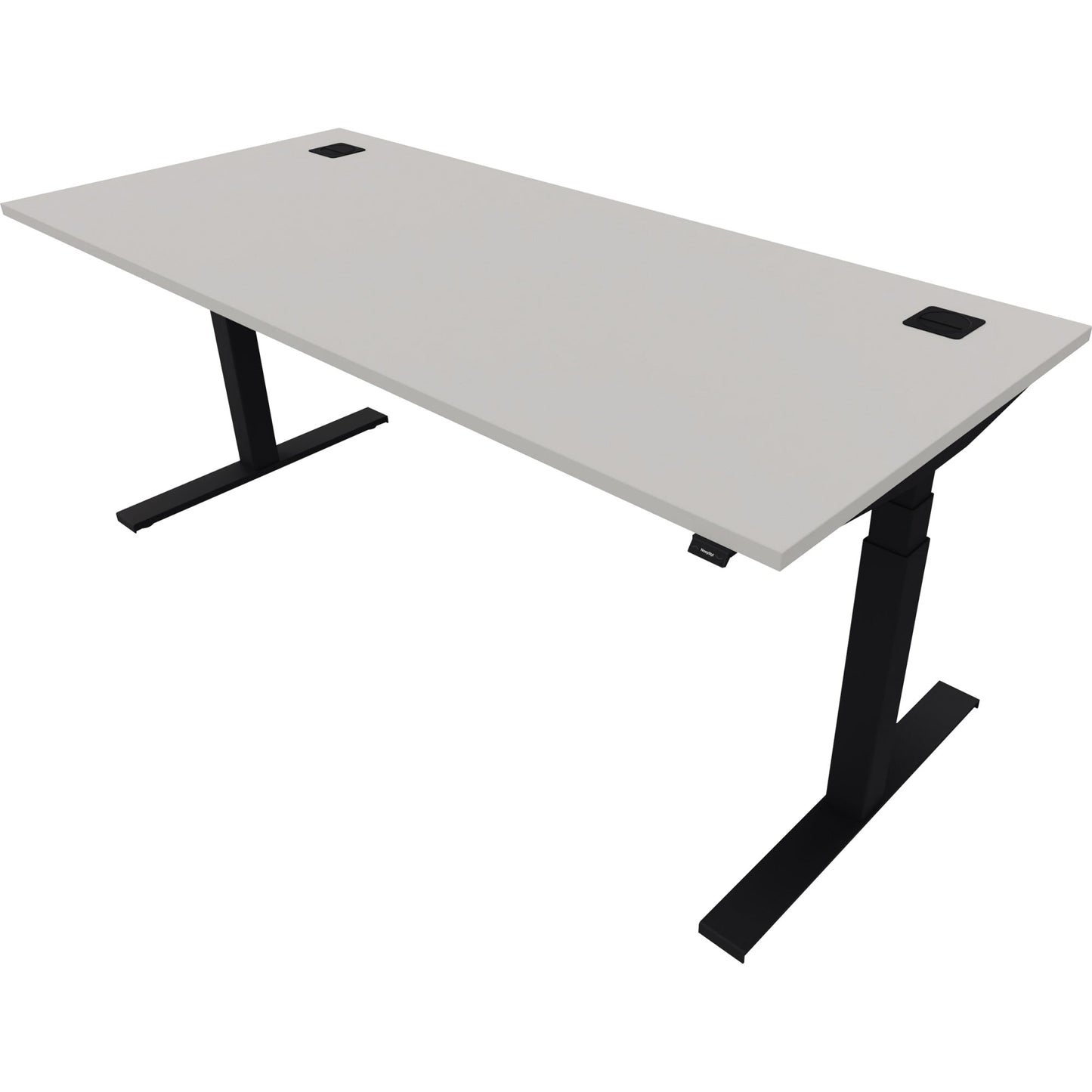 NowyStyl Schreibtisch eModel 2.0 Maße: 1.800 x 640-1.300 x 800 mm (B x H x T) Holz platinum