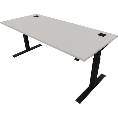 NowyStyl Schreibtisch eModel 2.0 Maße: 1.800 x 640-1.300 x 800 mm (B x H x T) Holz platinum