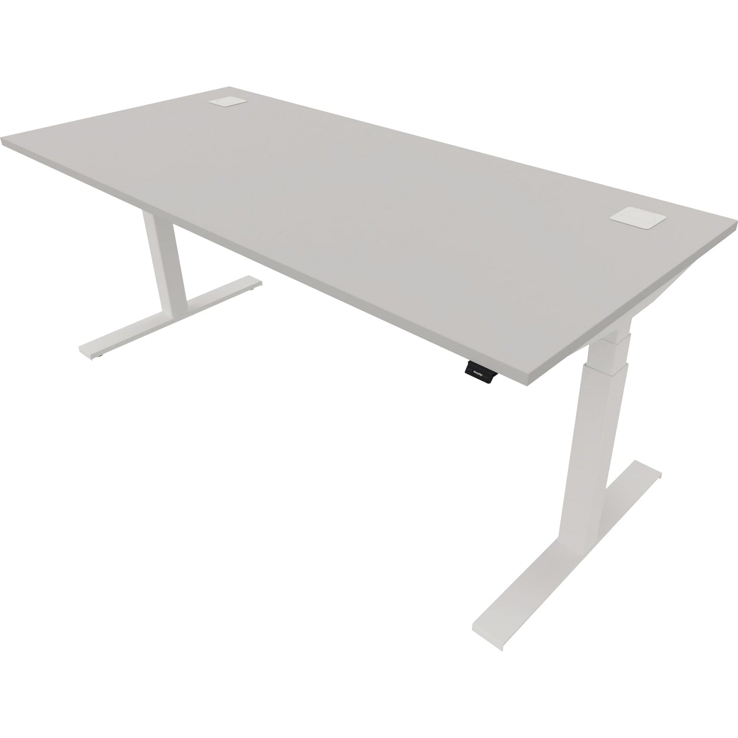 NowyStyl Schreibtisch eModel 2.0 Maße: 1.800 x 640-1.300 x 800 mm (B x H x T) Holz platinum