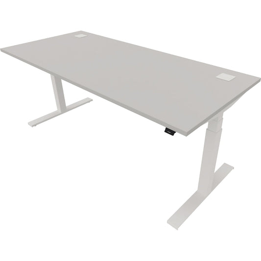 NowyStyl Schreibtisch eModel 2.0 Maße: 1.800 x 640-1.300 x 800 mm (B x H x T) Holz platinum