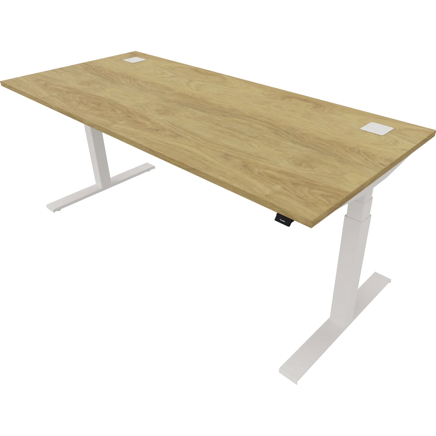 NowyStyl Schreibtisch eModel 2.0 Maße: 1.800 x 640-1.300 x 800 mm (B x H x T) Holz natural hickory