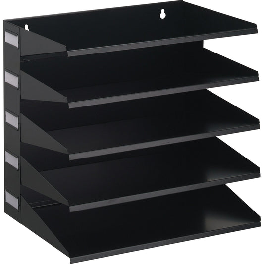 DURABLE Belegefach 36,5 x 34,5 x 25,3 cm (B x H x T) DIN A4, Folio 5 Fächer Stahlblech, Polyethylen epoxidharzbeschichtet schwarz