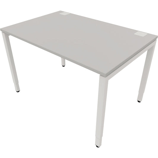 NowyStyl Büroschreibtisch manuell 120x80cm ws/platinum