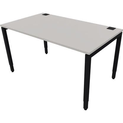 NowyStyl Schreibtisch Maße: 1.400 x 640-860 x 800 mm (B x H x T) Holz platinum