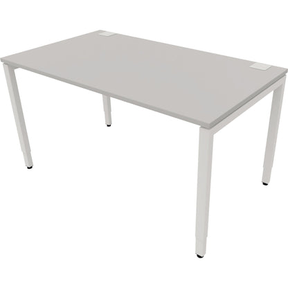 NowyStyl Büroschreibtisch manuell 140x80cm ws/platinum