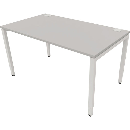 NowyStyl Büroschreibtisch manuell 140x80cm ws/platinum