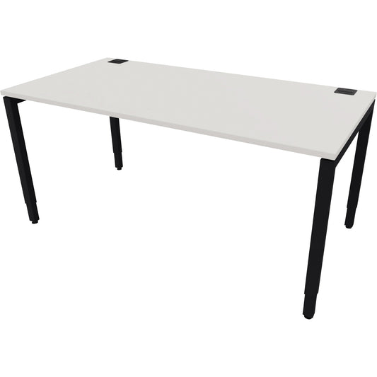 NowyStyl Büroschreibtisch manuell 160x80cm sw/weiß