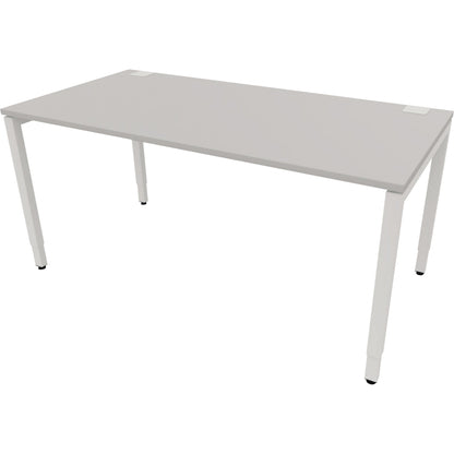 NowyStyl Schreibtisch Maße: 1.600 x 640-860 x 800 mm (B x H x T) Holz platinum