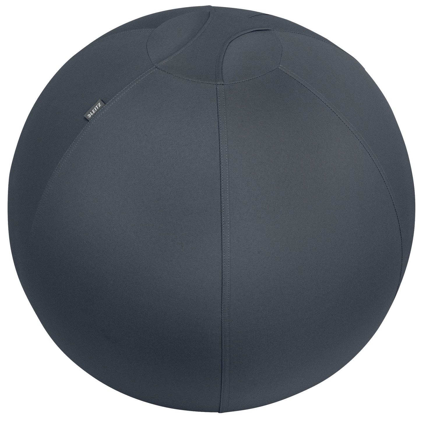 Leitz Sitzball Ergo Cosy 65cm inkl. Innenball, Stoffüberzug, Handluftpumpe, 2 Verschlussstopfen PVC, phtalatfrei 92 % Polyester, 8 % Elasthan grau