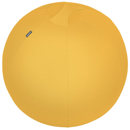 Leitz Sitzball Ergo Cosy 65cm inkl. Innenball, Stoffüberzug, Handluftpumpe, 2 Verschlussstopfen PVC, phtalatfrei 92 % Polyester, 8 % Elasthan gelb