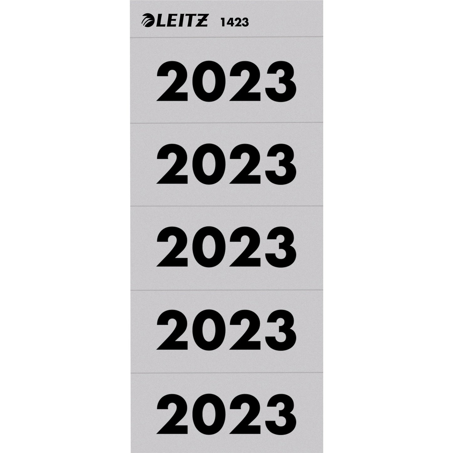Leitz Jahresschild 60 x 25,5 mm (B x H) 2023 grau 100 St./Pack.